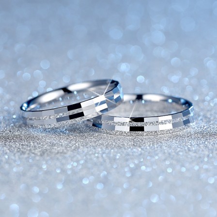 Graceful Gradients Joinable Adjustable 925 Sterling Silver Couple Rings