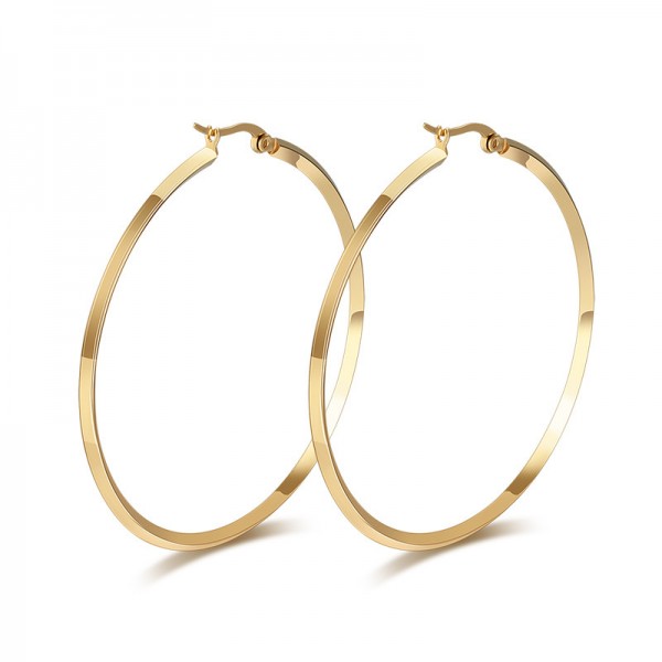 Gold Plated 18K Titanium Exaggerated Earrings