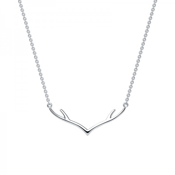 Elk Silver Necklace Korean Fashion Simple and Short Necklace