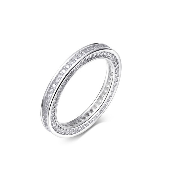 925 Sterling Silver Ring For Women Inlaid Cubic Zirconia Fashion and Exquisite