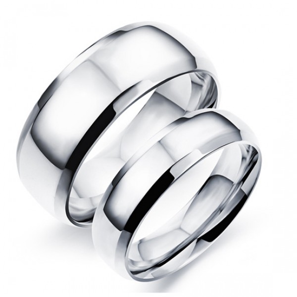 Titanium Ring Minimalist Personality Smooth Electroplating Rings ...