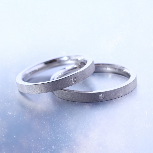 Exquisite S925 Sterling Silver Couple Rings