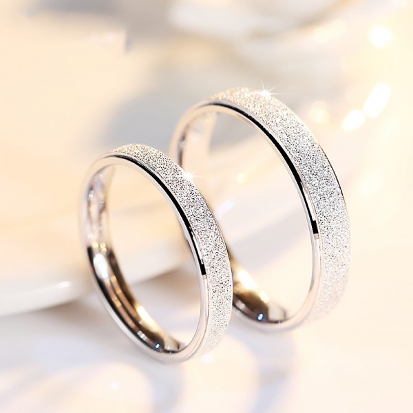 S925 Sterling Silve Ring For Couples Simple and Fashion Style