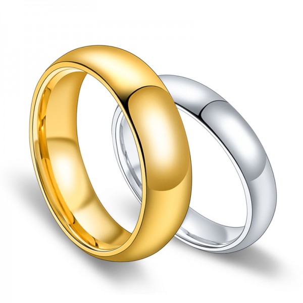 Popular 18K Gold Plated Tungsten Couple Rings