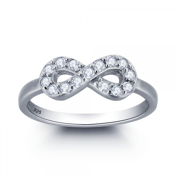 Fashion Jewelry S925 Sterling Silver Cubic Zirconia Ring - Urcoco.com