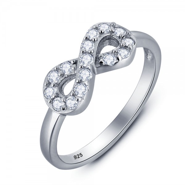 Fashion Jewelry S925 Sterling Silver Cubic Zirconia Ring