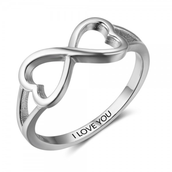 Fang Simple I Love You S925 Sterling Silver Ring