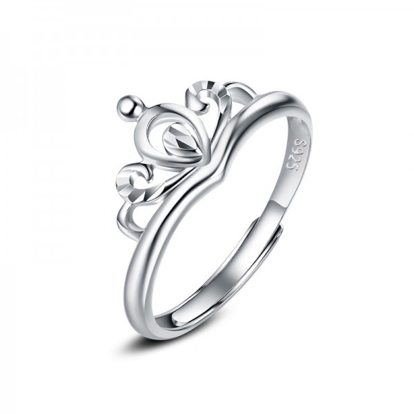 S925 Sterling Silver Fashion Hand-Made Flowers Open Ring