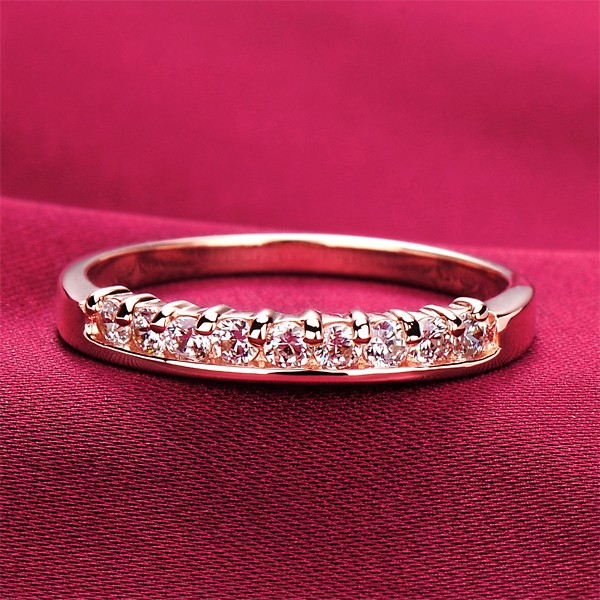Nine Exquisite Diamonds ESCVD Diamonds Lovers Ring Wedding Ring For Her