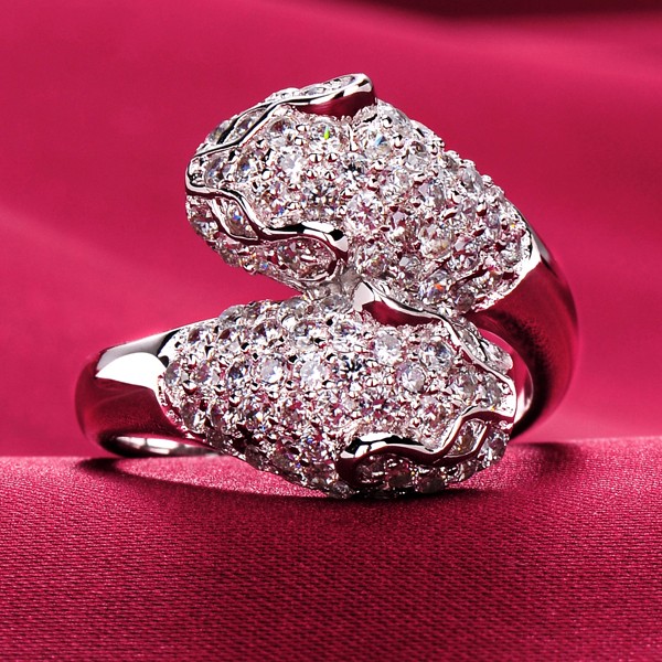 1.0 Carat Big Diamond High-Class ESCVD Diamonds Lovers Ring Wedding Ring For Her