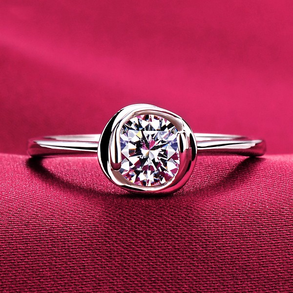 0.6 Carat Toroidal ESCVD Diamonds Lovers Ring Wedding Ring Women Ring