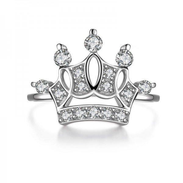 European and American Fashion Queen Temperament Crown Ring