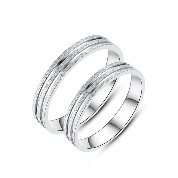 925 Silver Ring For Couples Original Design Simple and Fashion Style