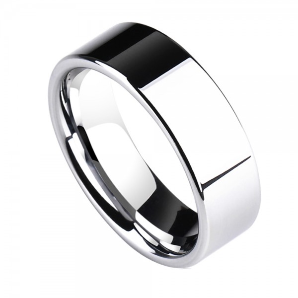Tungsten Men's Ring Simple and Fashion Style Mirror Polish Craft Smoothness