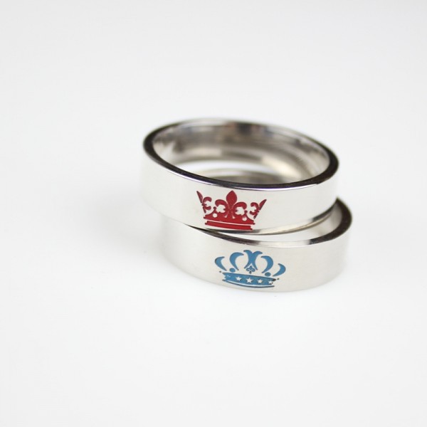 King Queen Rings His And Hers Promise Rings For Couples
