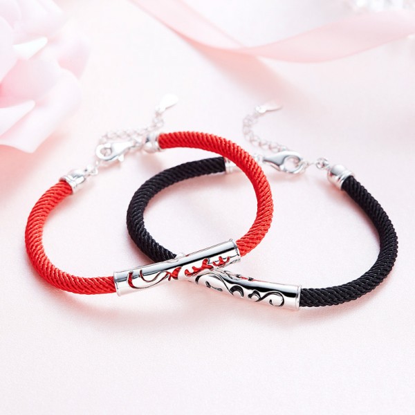 2018 New Fashion S925 Sterling Silver Hollow Lovers Bracelets