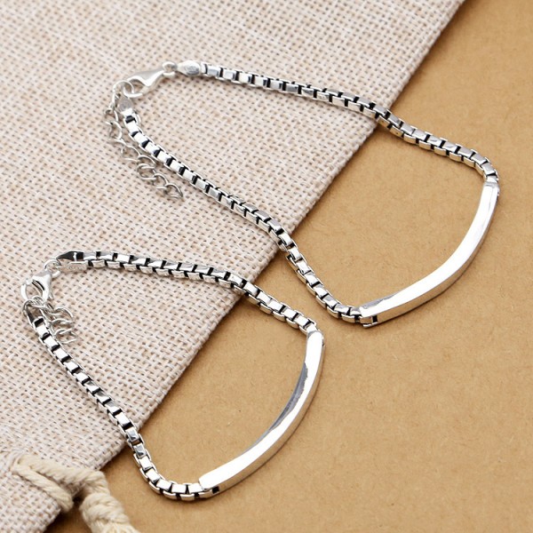 Exquisite S925 Sterling Silver Lovers Bracelets