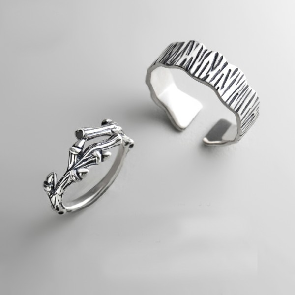 Original Design Tree Branch and Trunk Simple Lovers Ring