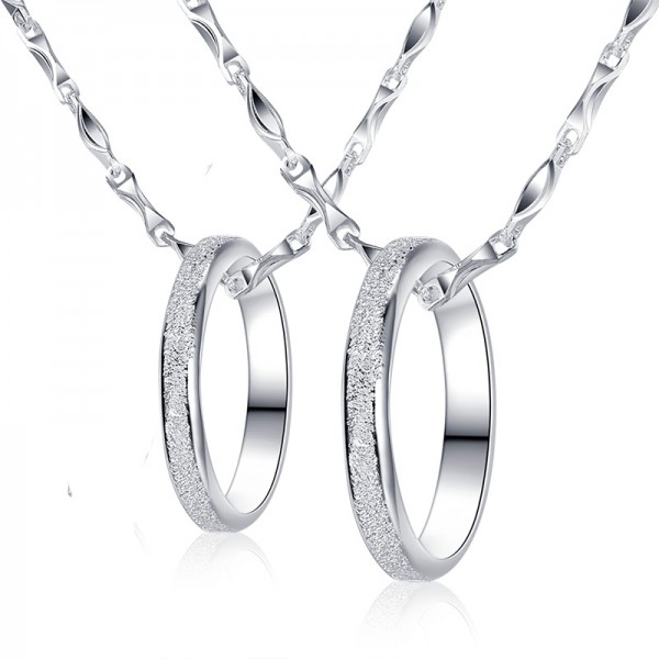 999 Sterling Silver Necklaces For Couples