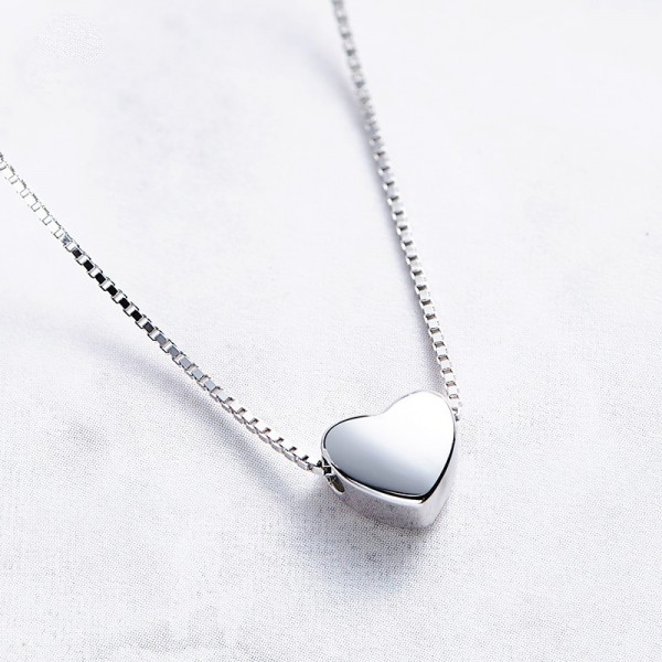 925 Silver Heart Ladies' Fashion Necklace With Chain