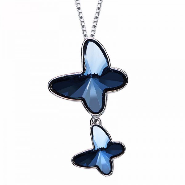 S925 Sterling Silver Butterfly Necklace