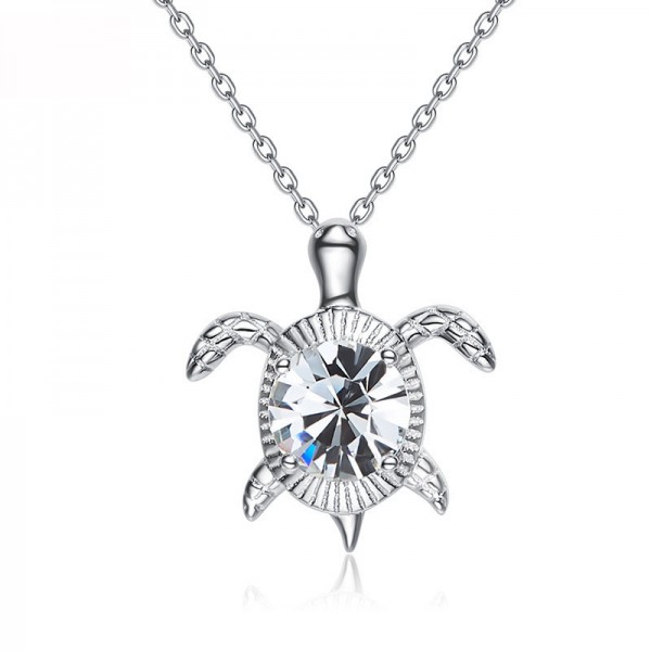 Cute Little Turtle S925 Sterling Silver Necklace
